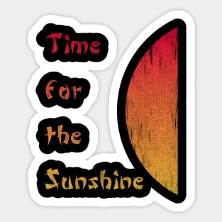 Time for the sunshine retro summer vacations Sticker